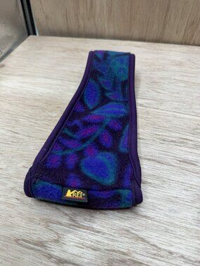 VTG REI Purple Southwest Print Fleece Winter Sports Headband Made in USA
